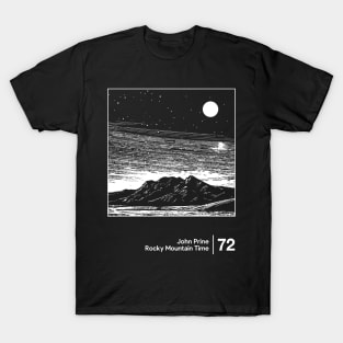 Rocky Mountain Time / Minimal Style Graphic Artwork T-Shirt